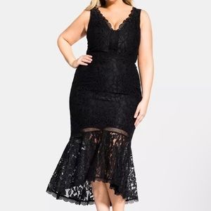 City Chic black/navy Dress Ravishing